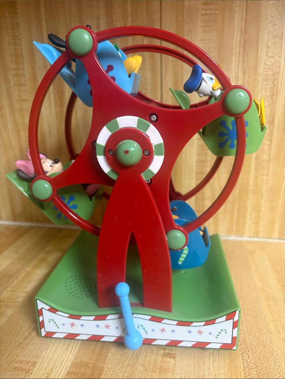 Disney Christmas Ferris Wheel Toy — Red and Green Ride-On Playset
